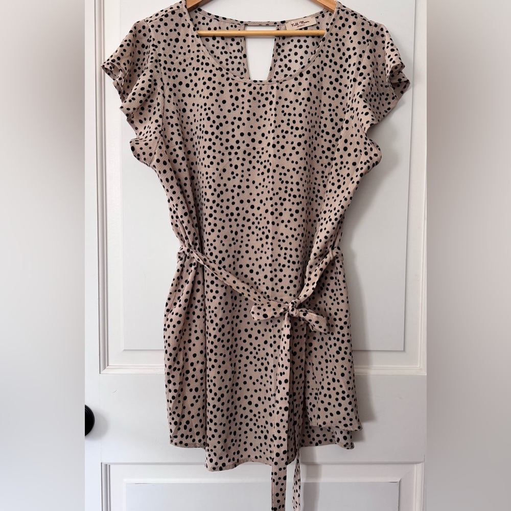 Full Moon Maternity top, loose fitting with belt size